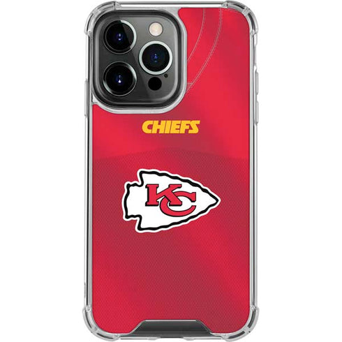 NFL Kansas City Chiefs Team Jersey iPhone 14 Pro Clear Case