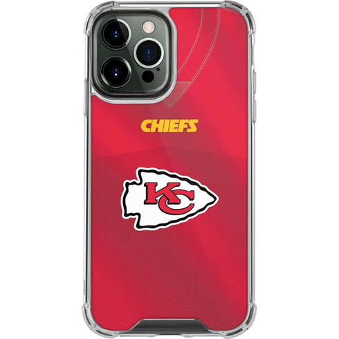 NFL Kansas City Chiefs Team Jersey iPhone 14 Pro Max Clear Case