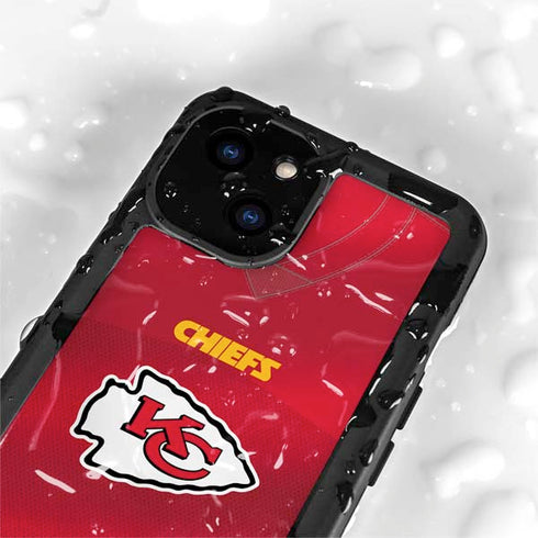 NFL Kansas City Chiefs Team Jersey iPhone 15 Plus Waterproof Case