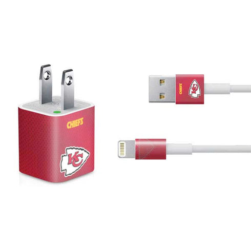 NFL Kansas City Chiefs Team Jersey iPhone Charger (5W USB) Skin