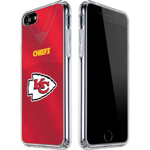 NFL Kansas City Chiefs Team Jersey iPhone SE (2nd & 3rd Gen) Clear Case