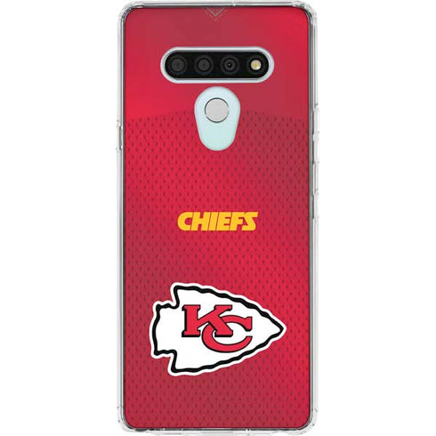NFL Kansas City Chiefs Team Jersey LG Stylo 6 Clear Case