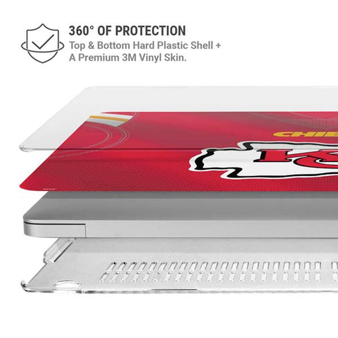 NFL Kansas City Chiefs Team Jersey MacBook Air 13in M1 (2021) Case plus Skin