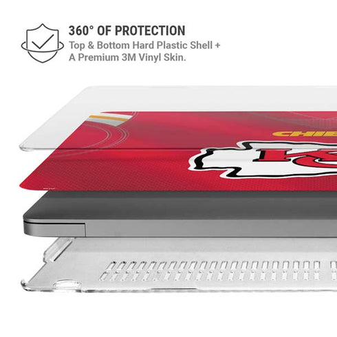 NFL Kansas City Chiefs Team Jersey MacBook Pro 16in (2021-25) Case plus Skin