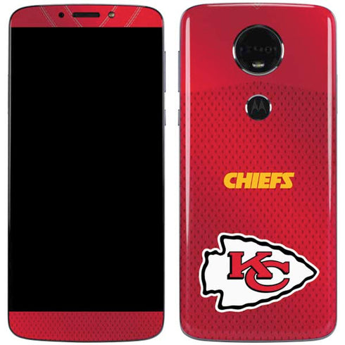 NFL Kansas City Chiefs Team Jersey Moto E5 Plus Skin