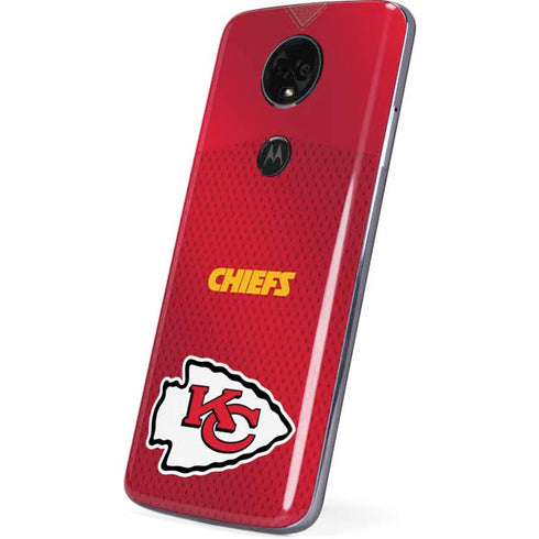 NFL Kansas City Chiefs Team Jersey Moto E5 Plus Skin