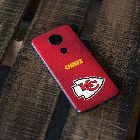 NFL Kansas City Chiefs Team Jersey Moto E5 Plus Skin