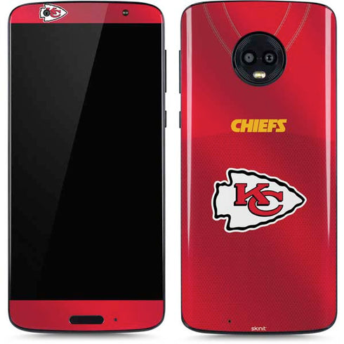 NFL Kansas City Chiefs Team Jersey Moto G6 Skin