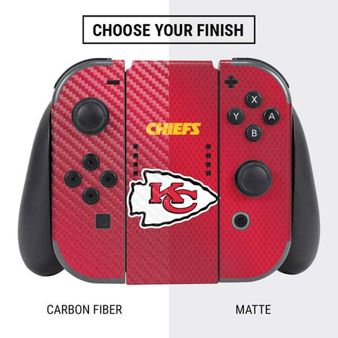NFL Kansas City Chiefs Team Jersey Nintendo Switch Bundle Skin