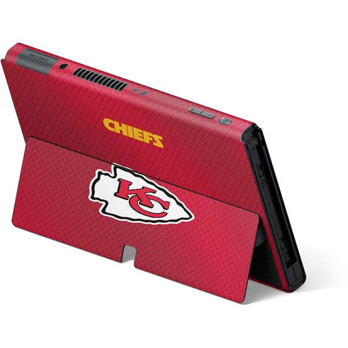 NFL Kansas City Chiefs Team Jersey Nintendo Switch OLED (2021) Skin