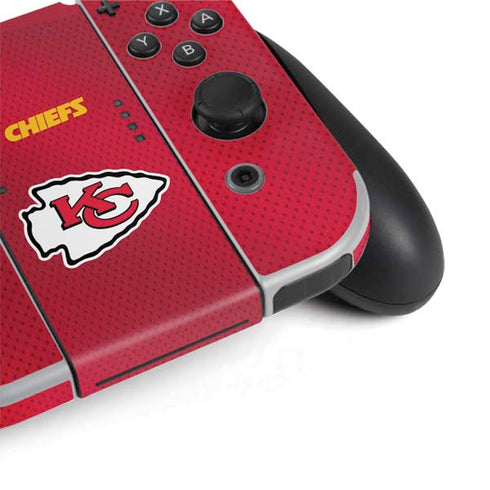 NFL Kansas City Chiefs Team Jersey Nintendo Switch OLED (2021) Skin