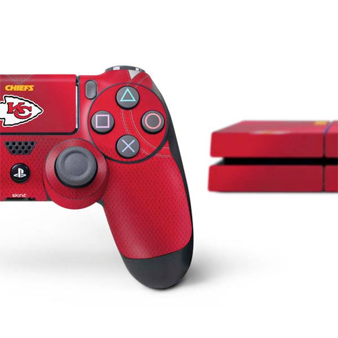 NFL Kansas City Chiefs Team Jersey PS4 Console and Controller Bundle Skin