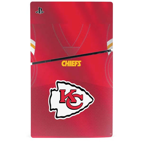 NFL Kansas City Chiefs Team Jersey PS5 Slim Disk Console Skin