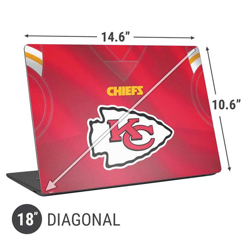 NFL Kansas City Chiefs Team Jersey Universal Laptop 18in (14.6 x 10.6in) Skin