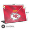 NFL Kansas City Chiefs Team Jersey Universal Laptop 18in (14.6 x 10.6in) Skin