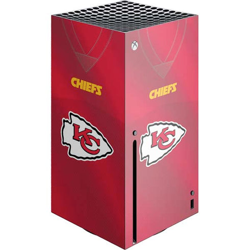 NFL Kansas City Chiefs Team Jersey Xbox Series X Console Skin