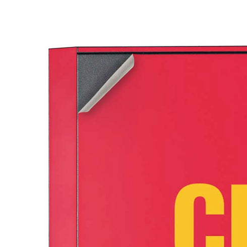 NFL Kansas City Chiefs Team Motto Corsair 4000D Tempered Glass Mid-Tower ATX Case Skin