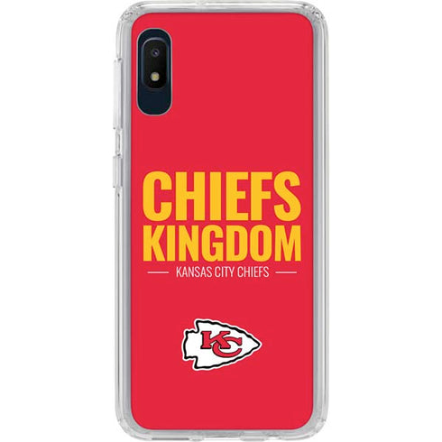 NFL Kansas City Chiefs Team Motto Galaxy A10e Clear Case