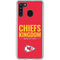 NFL Kansas City Chiefs Team Motto Galaxy A21 Clear Case