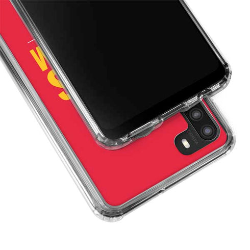 NFL Kansas City Chiefs Team Motto Galaxy A21 Clear Case