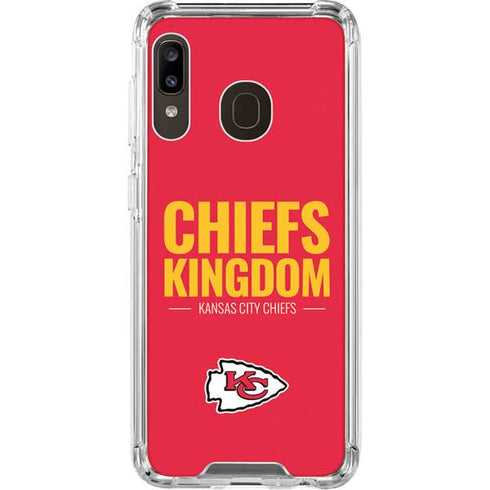 NFL Kansas City Chiefs Team Motto Galaxy A30 Clear Case
