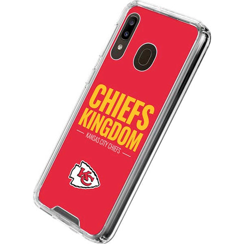 NFL Kansas City Chiefs Team Motto Galaxy A30 Clear Case