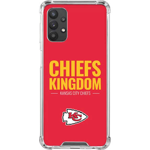 NFL Kansas City Chiefs Team Motto Galaxy A32 5G Clear Case