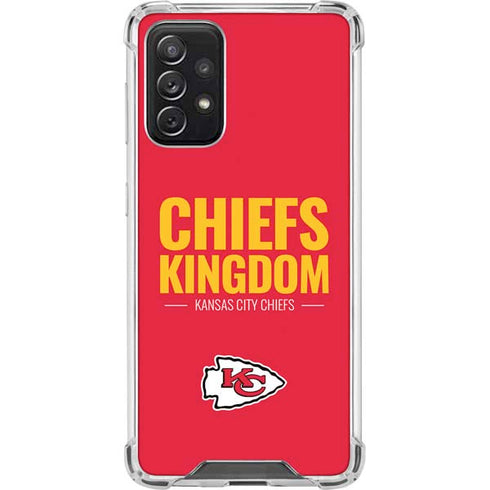 NFL Kansas City Chiefs Team Motto Galaxy A72 5G Clear Case