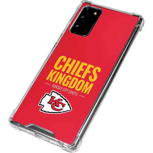 NFL Kansas City Chiefs Team Motto Galaxy Note20 5G Clear Case