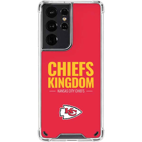 NFL Kansas City Chiefs Team Motto Galaxy S21 Ultra 5G Clear Case