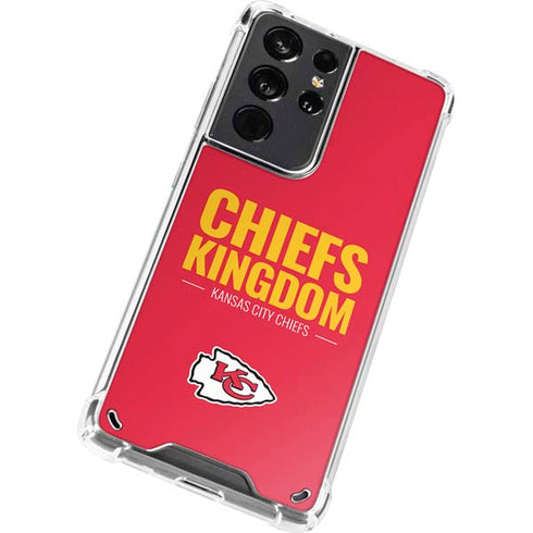 NFL Kansas City Chiefs Team Motto Galaxy S21 Ultra 5G Clear Case