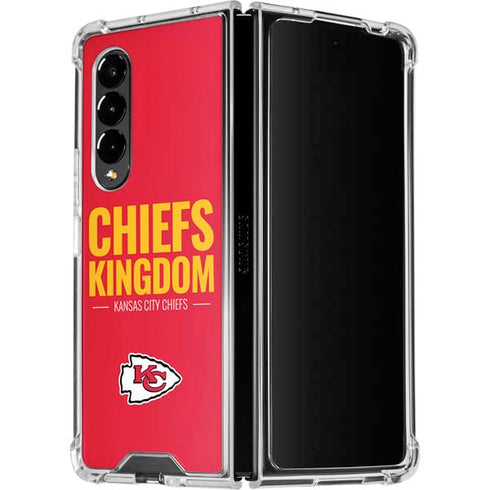 NFL Kansas City Chiefs Team Motto Galaxy Z Fold4 5G Clear Case