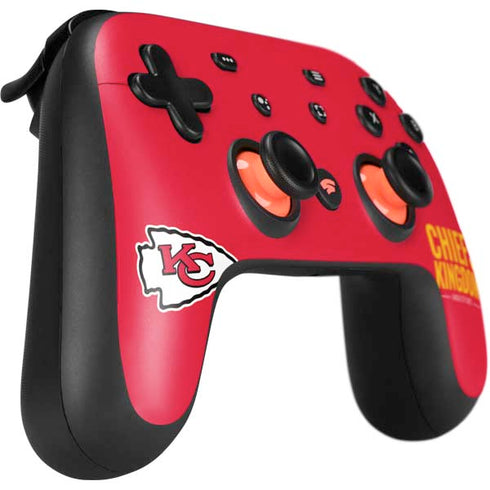 NFL Kansas City Chiefs Team Motto Google Stadia Controller Skin