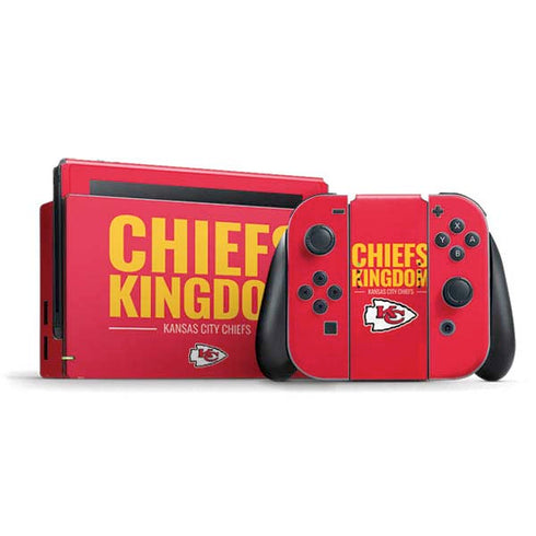 NFL Kansas City Chiefs Team Motto Nintendo Switch Bundle Skin