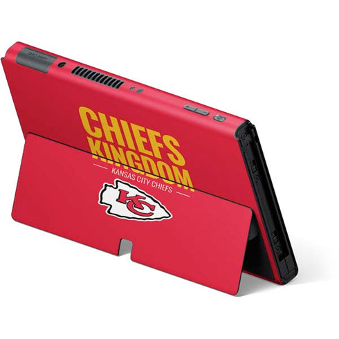 NFL Kansas City Chiefs Team Motto Nintendo Switch OLED (2021) Skin
