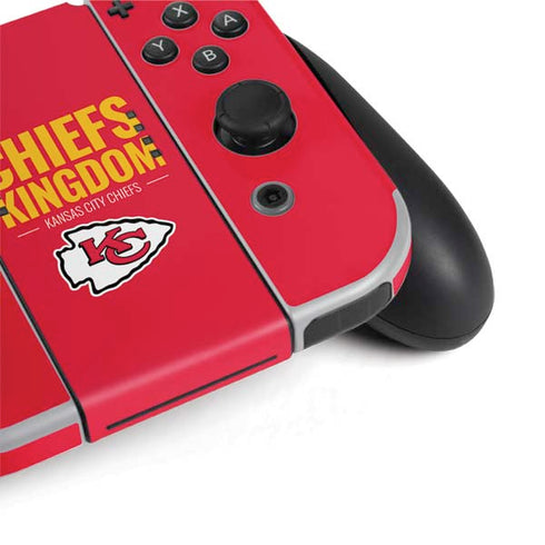 NFL Kansas City Chiefs Team Motto Nintendo Switch OLED (2021) Skin