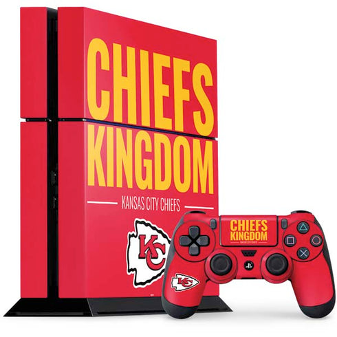 NFL Kansas City Chiefs Team Motto PS4 Console and Controller Bundle Skin