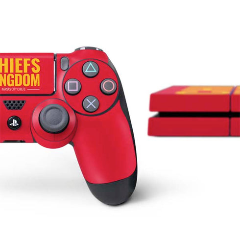 NFL Kansas City Chiefs Team Motto PS4 Console and Controller Bundle Skin