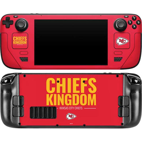 NFL Kansas City Chiefs Team Motto Steam Deck Handheld Gaming Computer Skin