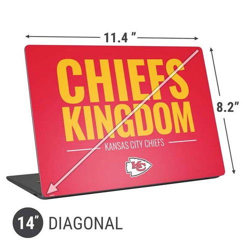NFL Kansas City Chiefs Team Motto Universal Laptop 14in (11.4 x 8.2in) Skin