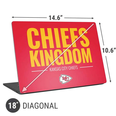 NFL Kansas City Chiefs Team Motto Universal Laptop 18in (14.6 x 10.6in) Skin