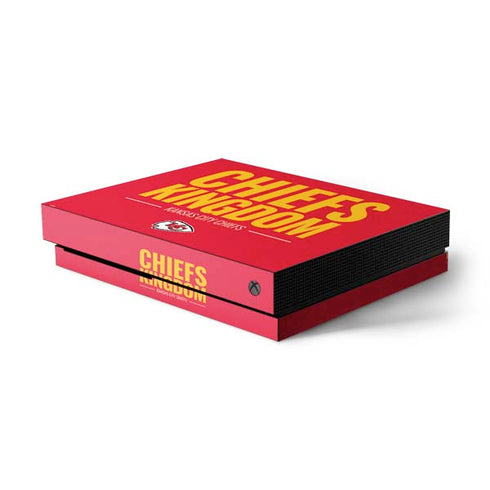 NFL Kansas City Chiefs Team Motto Xbox One X Console Skin