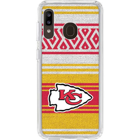 NFL Kansas City Chiefs Trailblazer Galaxy A20 Clear Case