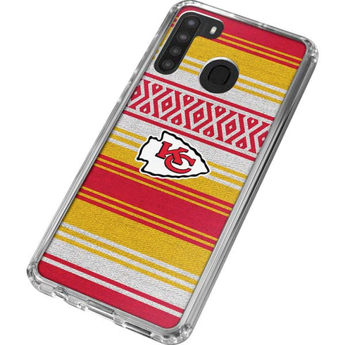 NFL Kansas City Chiefs Trailblazer Galaxy A21 Clear Case