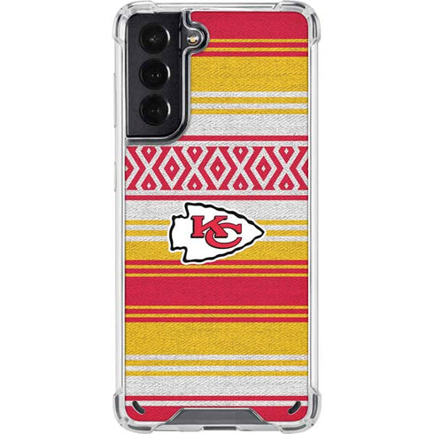 NFL Kansas City Chiefs Trailblazer Galaxy S21 5G Clear Case