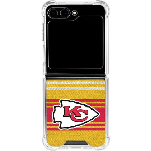 NFL Kansas City Chiefs Trailblazer Galaxy Z Flip5 5G Clear Case