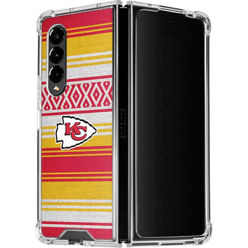 NFL Kansas City Chiefs Trailblazer Galaxy Z Fold4 5G Clear Case