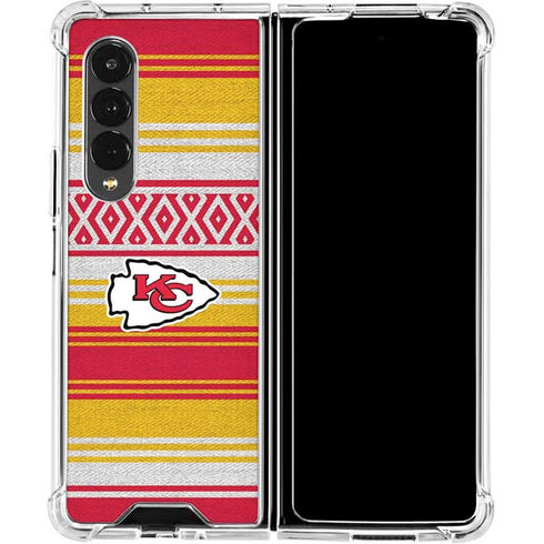 NFL Kansas City Chiefs Trailblazer Galaxy Z Fold4 5G Clear Case