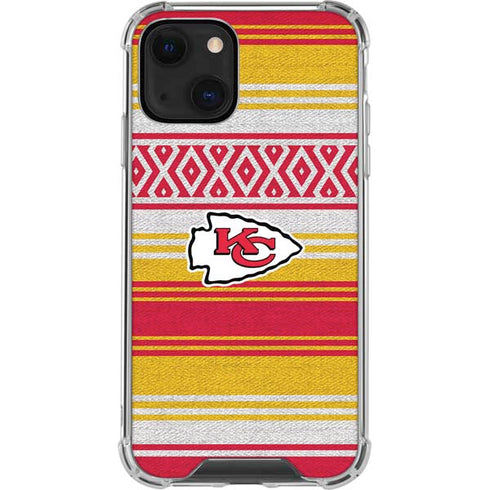 NFL Kansas City Chiefs Trailblazer iPhone 13 Mini Clear Case