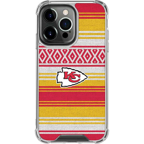 NFL Kansas City Chiefs Trailblazer iPhone 14 Pro Clear Case